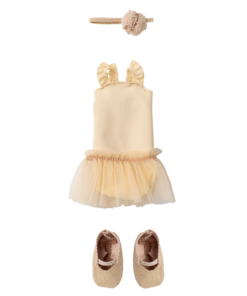 Ballet suit and skirt cream, Size 2