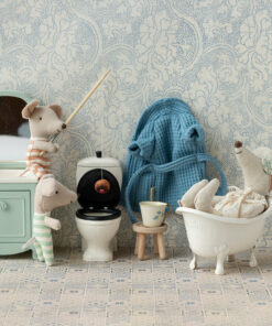 Alternative view of Bathrobe - Dusty Blue, Dad/Mum Mouse