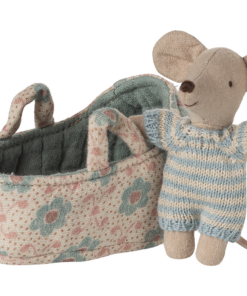 Baby mouse in carry cot - Blue