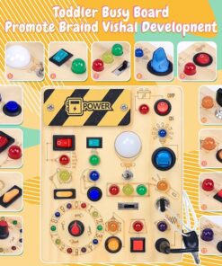 Alternative view of Busy Board with LED Light Switches BE23