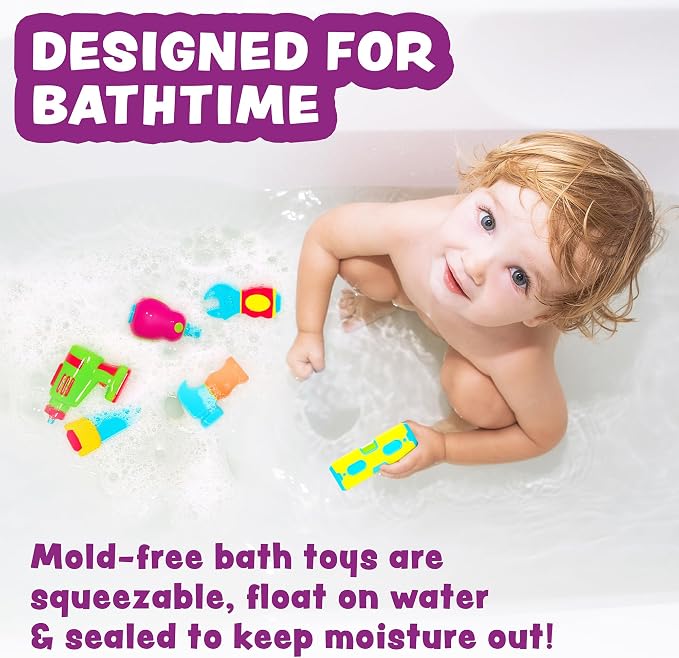 Easy-Grip Baby Toddler Bathtub Toys BE3 - Image 2