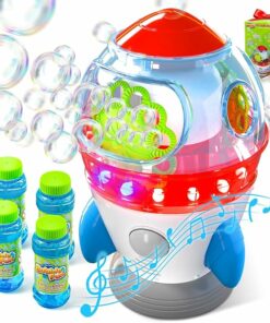 Rocket-Shaped Bubble Machine for Kids BE15