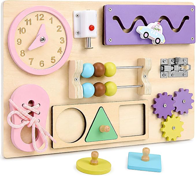 Wooden Montessori Busy Board BE23