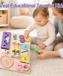 Alternative view of Wooden Montessori Busy Board BE23
