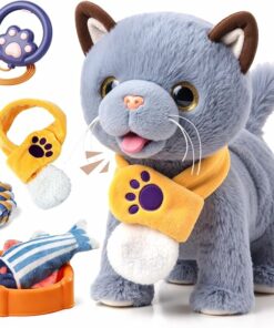 Blue Walking Cat Toys BE77