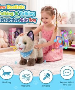 Alternative view of Brown Ragdoll Walking Cat Toy for Kid BE76