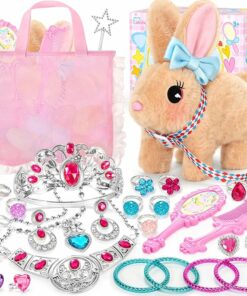 Bunny Plush with Princess Jewelry Set BE63