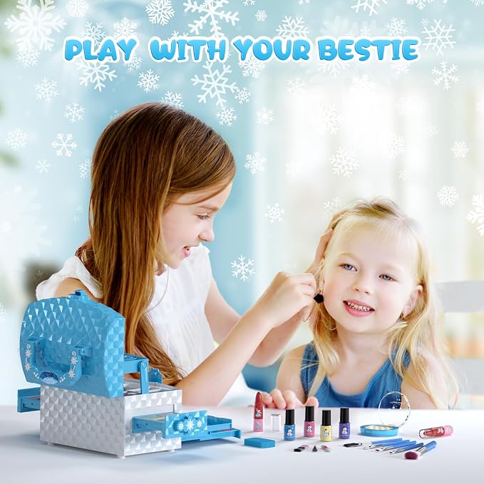 Frozen Blue Washable Cosmetic Toddler Makeup Kit BE115 - Image 2