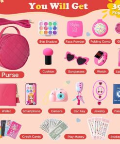 Alternative view of Hot Pink Purse for Little Girls 39Pcs BE97