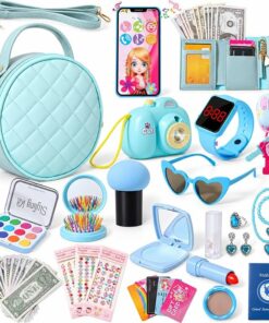 Lovely Blue Purse for Little Girls 39Pcs BE99