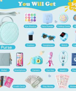Alternative view of Lovely Blue Purse for Little Girls 39Pcs BE99