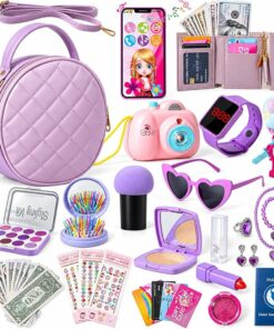 Lovely Purple Purse for Little Girls 39Pcs BE98
