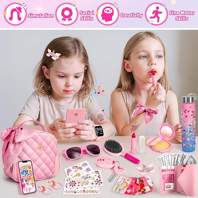 Play Pink Purse for Little Girls Accessories BE92 - Image 2