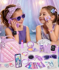 Alternative view of Play Purse for Little Girls Pretend Makeup Phone Watch BE94