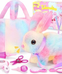 Plush Interactive Bunny Toys for Kids with Tote Bags BE71
