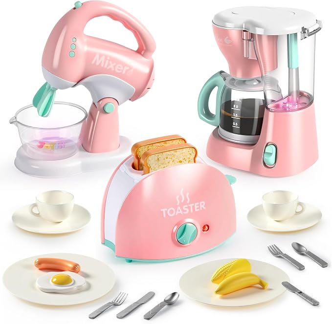 Pink Pretend Food Kitchen Accessories BE88