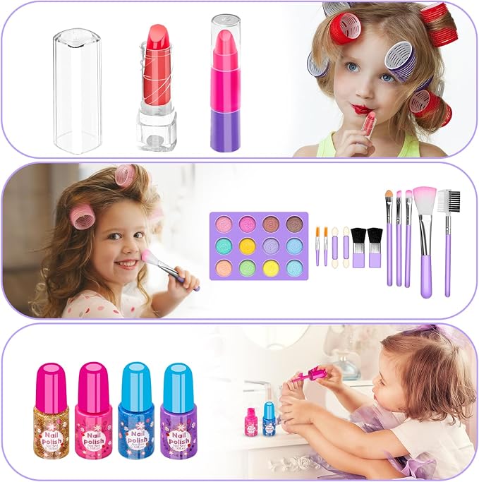 Purple Real Washable Make Up Set BE112 - Image 2