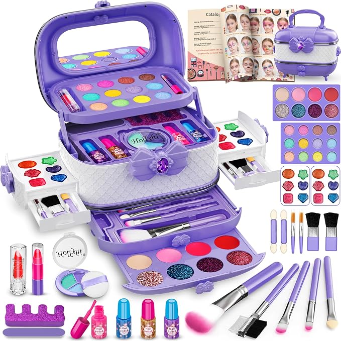 Purple Real Washable Make Up Set BE112