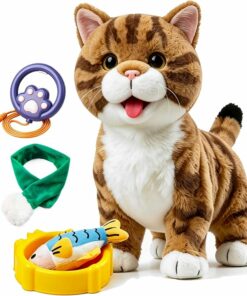 Walking Toy Cat with Remote Control Leash BE79