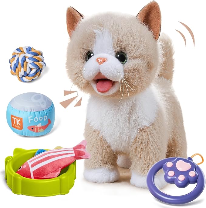 Yellow Walking Cat Toys BE78